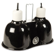 Двойно Тяло за Лампа за отопление - ZooMed Combo Deep Dome Dual Lamp Fixture